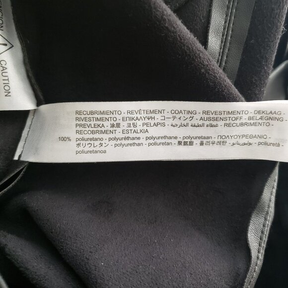 zara high rise faux leather  pants size XXL - Picture 6 of 6